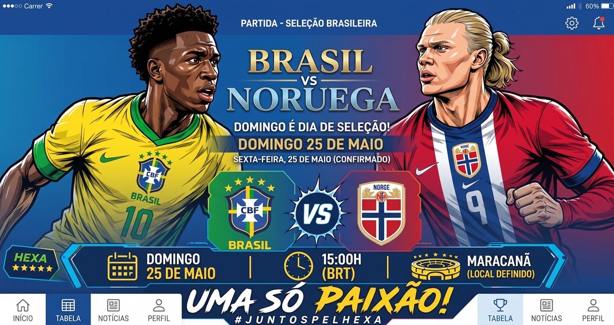 Brasil encara desafio contra a Noruega