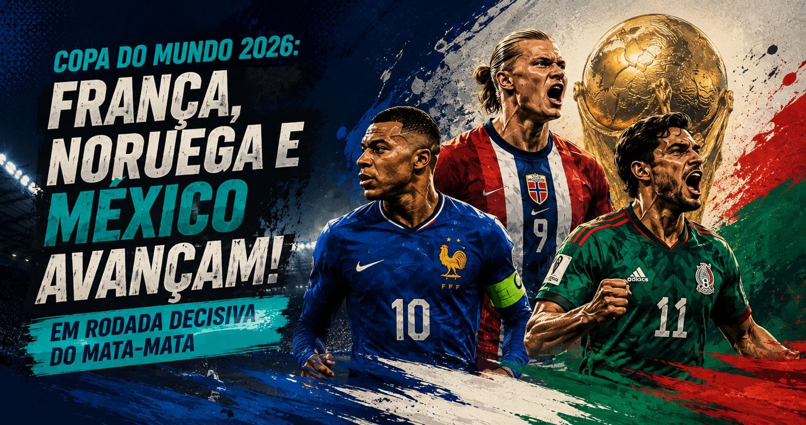 Haaland coloca Noruega nas oitavas